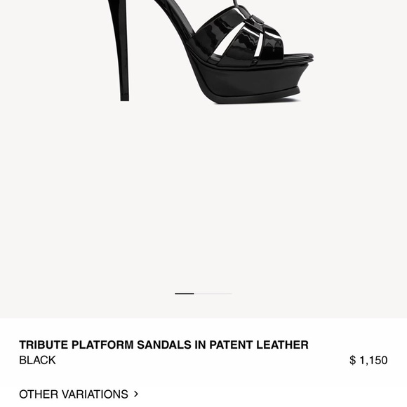 YSL Saint Laurent Black Mezzo Vitello Stiletto Heels (8) - Picture 9 of 9